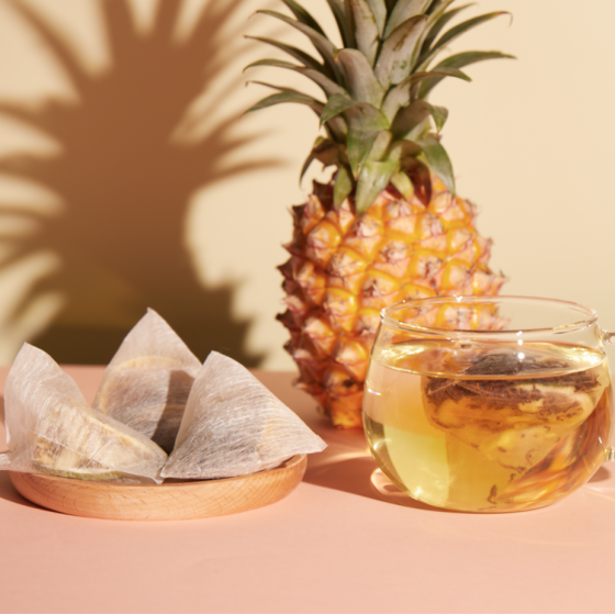 Black tea pineapple Ice Tea