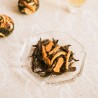Black tea balls with orange bark