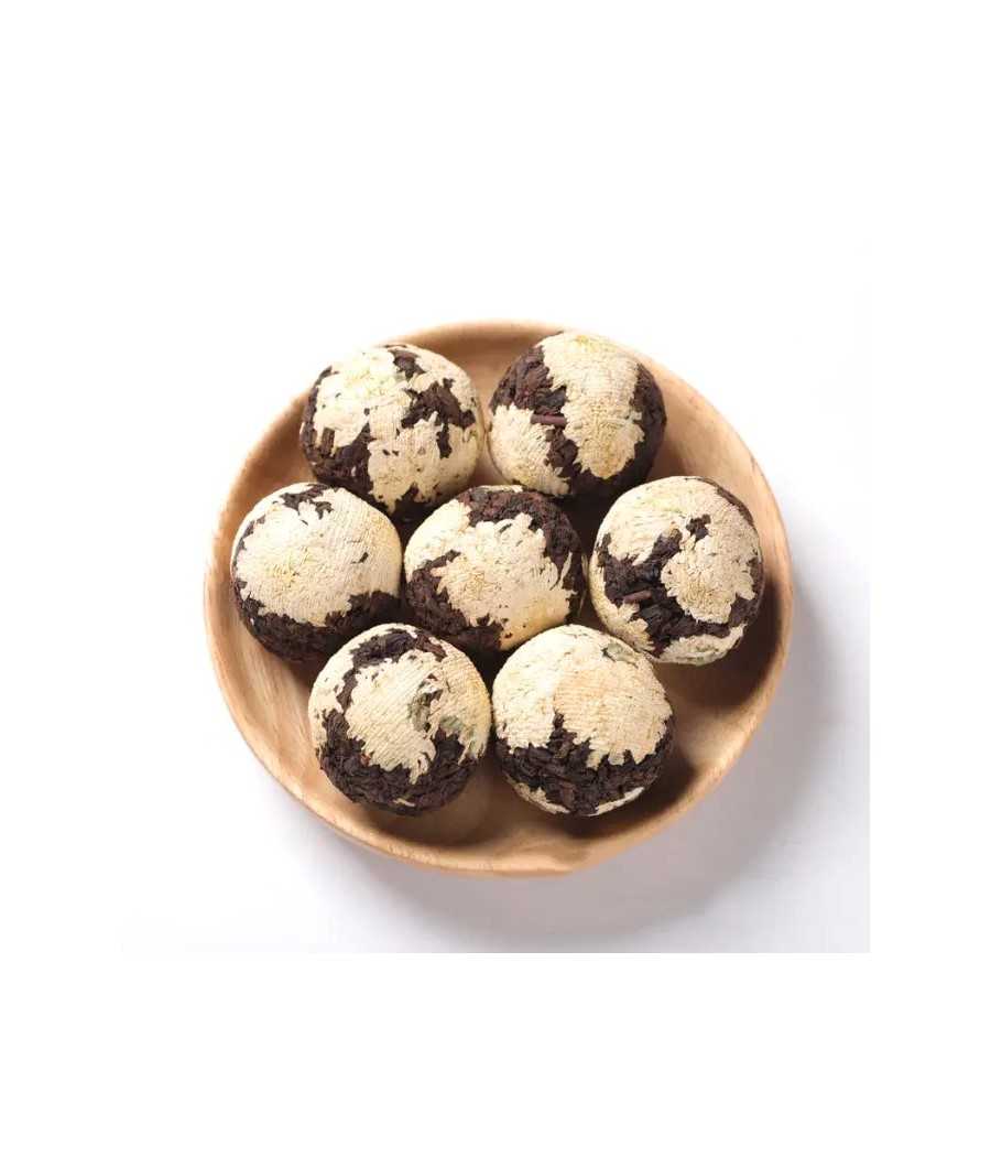 Black Chrysanthemum Black Tea Balls