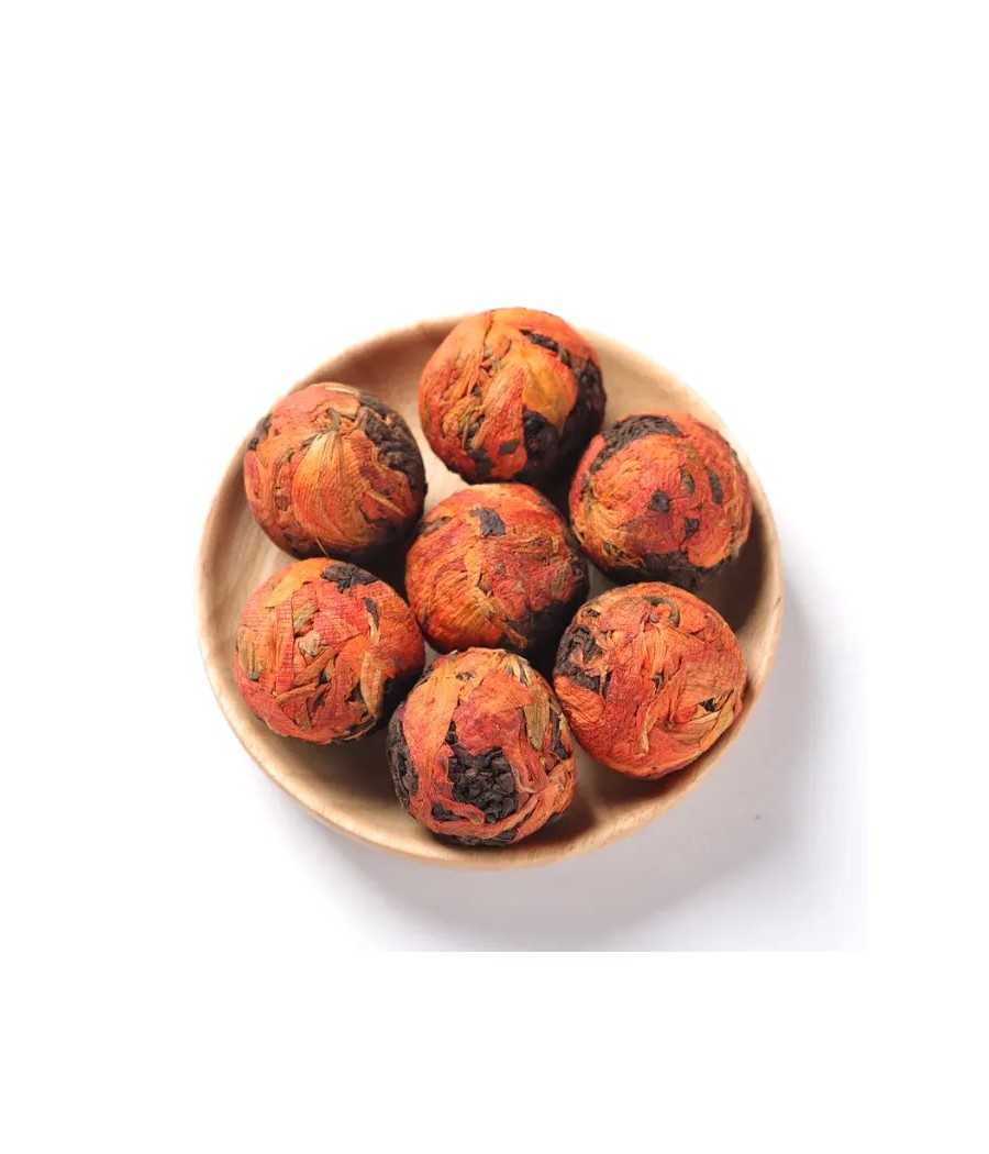 Black Tea Balls with Lily