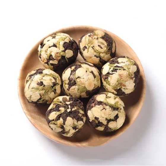 Black Tea Balls in Jasmin