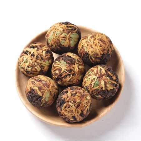 Black Tea Balls in Chèvrefeuille