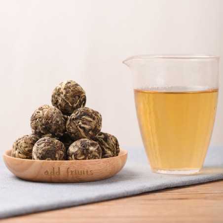 White Tea Balls At La Pèche