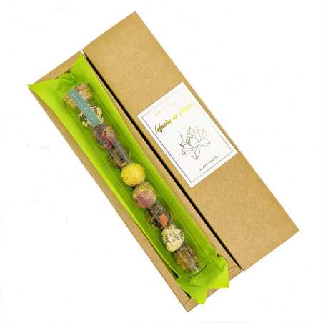 Teapot Pack and Black Flowers Tea