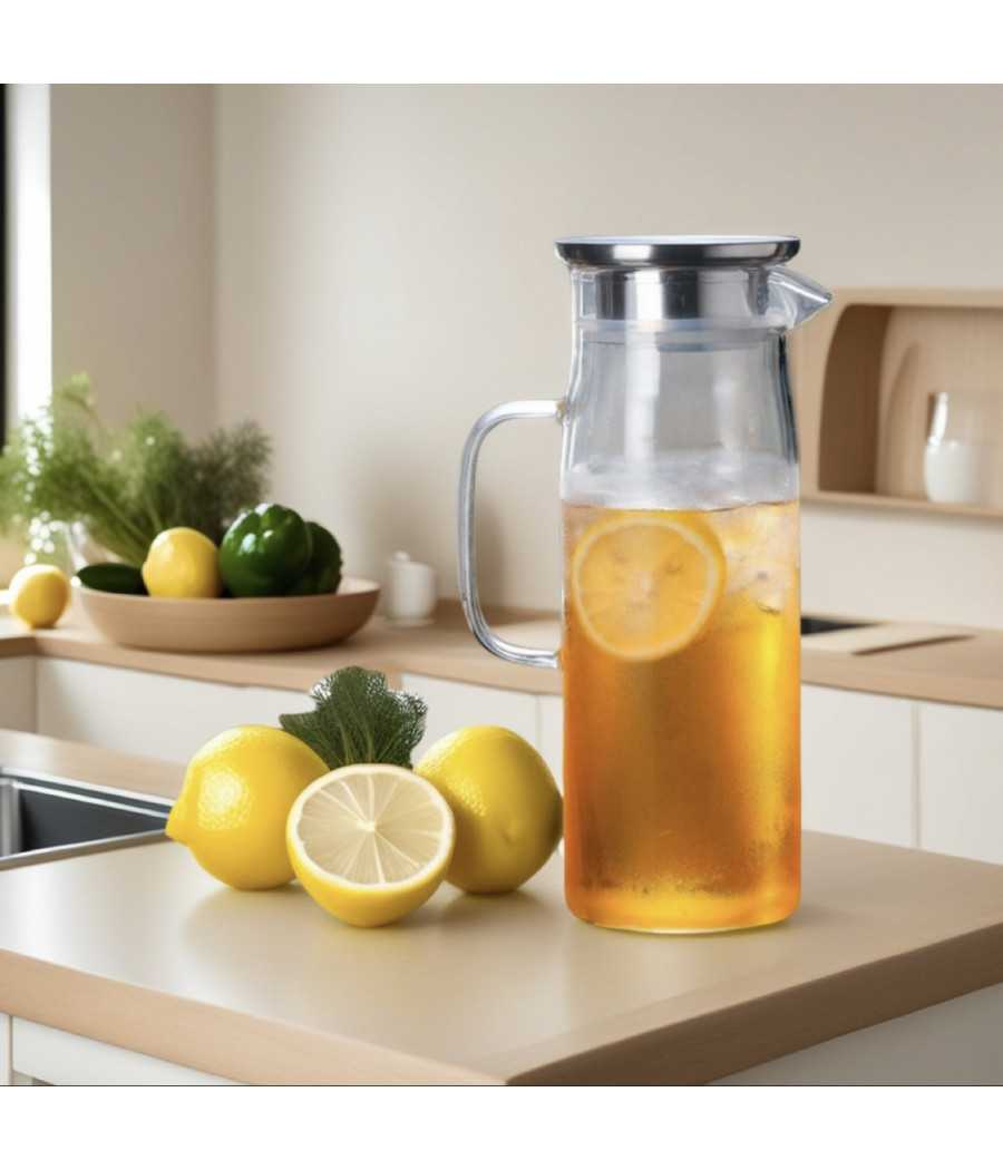 Infusor de vidrio de la jarra 1.5L para tés, frutas o té de hierbas