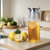 Carafe infuseur en verre 1,5L pour thés, fruits ou tisanes