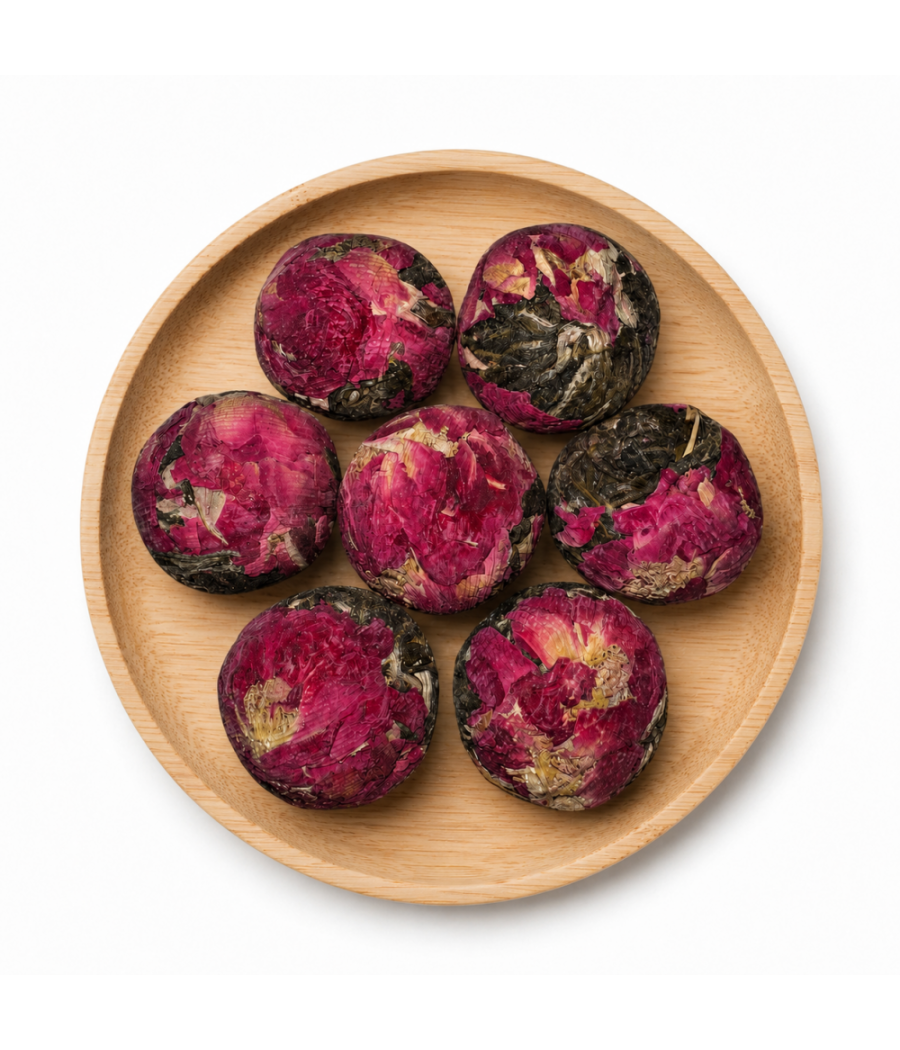 Boules de Thé Vert à la Rose